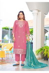Mahek Vol 2 By Ossm Roman Shimmer Online Kurti With Bottom Dupatta Wholesale